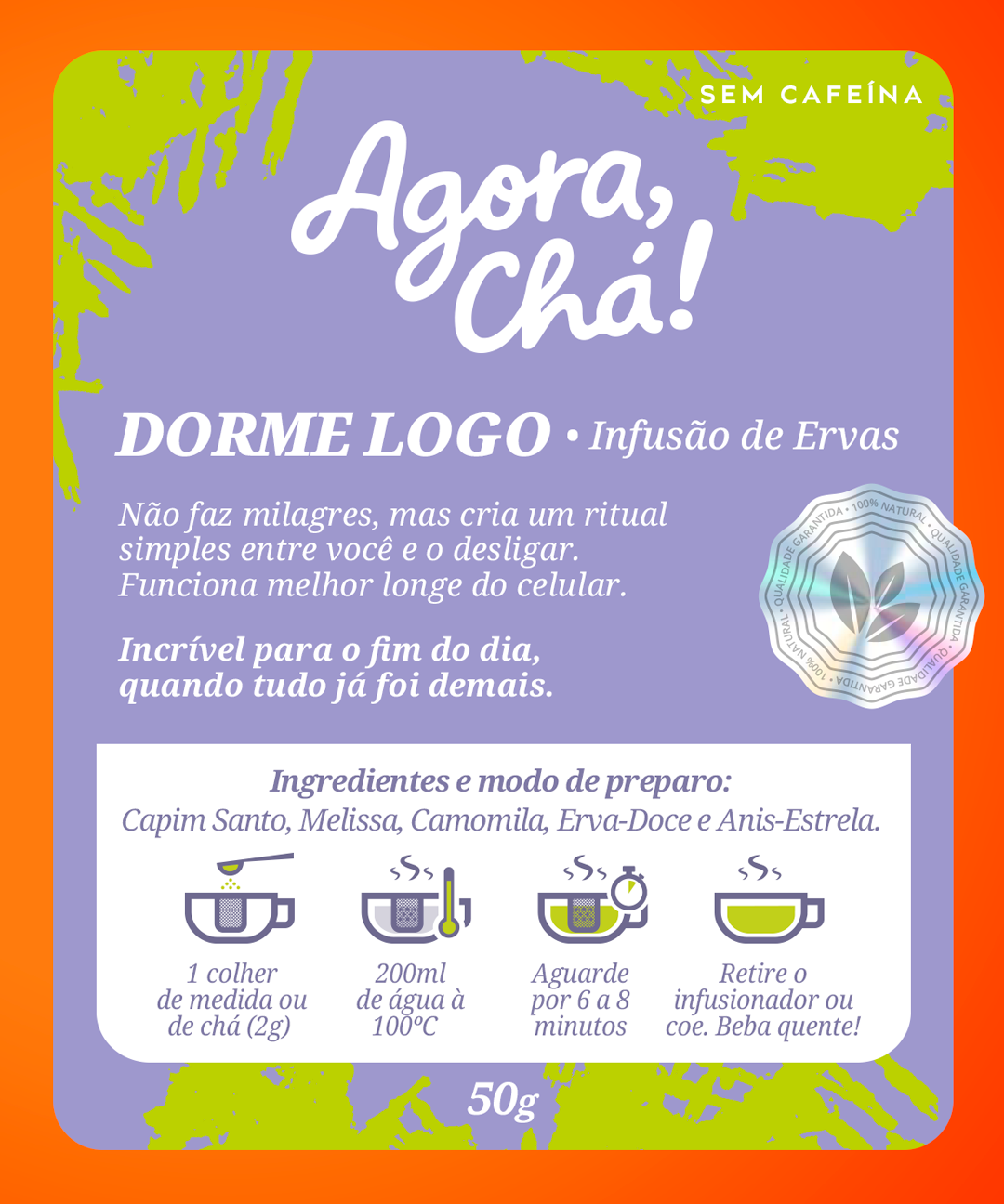DORME LOGO - INFUSÃO DE ERVAS